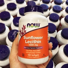 Viên uống thông tắc tia sữa Now Sunflower Lecithin 1200mg
