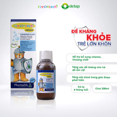 Siro FITOBIMBI IMMUNO Hỗ Trợ Tăng Đề Kháng Cho Trẻ Từ 6 Tháng Chai 200ml