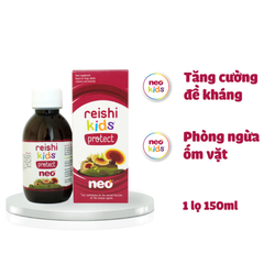 Siro hỗ trợ tăng đề kháng tự nhiên từ linh chi hữu cơ cho bé Reishi Kids Protect 150ml