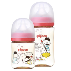 Bình sữa Pigeon PPSU Plus thế hệ III phiên bản Nội Địa Nhật Hình Gấu 240ml