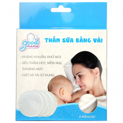 Miếng lót thấm sữa bằng vải giặt được Goodmama (8 miếng)