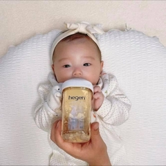 Bình sữa Hegen PPSU 150ml núm ti size S từ 1 – 3 tháng, White