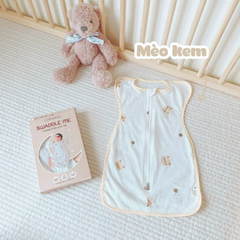 Nhộng chũn Monona vải thở vải lỗ cotton mềm thoáng mát co giãn 4 chiều cho bé sơ sinh