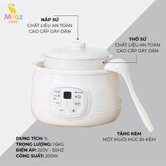 Nồi nấu chậm đa năng cao cấp Moaz BéBé MB – 060