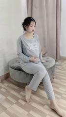 BỘ ĐỒ THUN MẶC BẦU VÀ SAU SINH THIẾT KẾ CHO BÉ TI