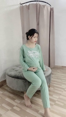 BỘ ĐỒ THUN MẶC BẦU VÀ SAU SINH THIẾT KẾ CHO BÉ TI