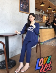 BỘ ĐỒ THUN MẶC BẦU VÀ SAU SINH THIẾT KẾ CHO BÉ TI