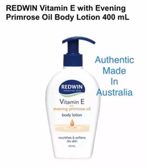 [Date T9.25] Kem Dưỡng Da Redwin Vitamin E Body Lotion Úc chai 400ml Dưỡng Ẩm Toàn Thân Chống Nẻ Da Cho Da Mịn Màng