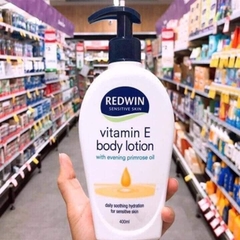 [Date T9.25] Kem Dưỡng Da Redwin Vitamin E Body Lotion Úc chai 400ml Dưỡng Ẩm Toàn Thân Chống Nẻ Da Cho Da Mịn Màng