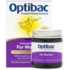 Optibac Tím 30 Viên (Optibac For Women) Men Vi Sinh Chuyên Biệt Cho Phụ Nữ 2025 – Optibac Tím 30 Viên Bổ Sung Lợi Khuẩn Cân Bằng Hệ Vi Sinh Vùng Kín Phòng Trị Viêm Nhiễm Nấm Ngứa Khí Hư Viêm Tiết Niệu An Toàn Không GMO Chính Hãng Anh Giá Rẻ