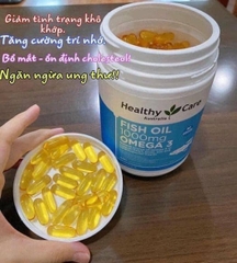 Dầu cá tự nhiên FISH OIL HEALTHY CARE Omega-3 1000mg 400 viên - Úc