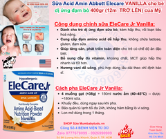 EleCare Jr Vanilla Chính Hãng 2025: Review Chi Tiết, Giá Bán, Thành Phần, Lợi Ích, Cách Pha Bột Dinh Dưỡng Dựa Trên Axit Amin Với DHA & Lutein Cho Trẻ Từ 1 Tuổi Trở Lên