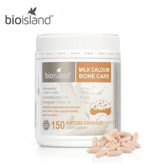 Canxi sữa hữu cơ Bone Care - hỗ trợ xương khớp- Bioisland Milk Calcium - hộp 150 viên