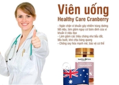 Hổ trợ viêm đường tiết niệu Healthy Care Cranberry 25000mg 90 viên của Úc