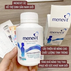 Menevit Điều Trị Vô Sinh, Tinh Trùng Yếu Cho Nam Giới 90 viên