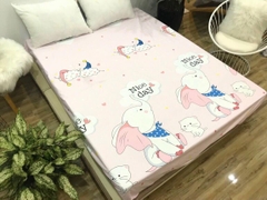 Ga chống thấm Cotton Hàn Quốc drap cho bé nằm trực tiếp, không nóng bí, sột soạt