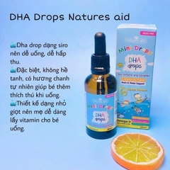 DHA drops dạng giọt Natures Aid cho bé từ 3 tháng tuổi 50ml