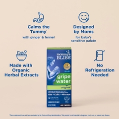 Nước Giảm Đầy Hơi Mommy’s Bliss Gripe Water Original 120ml 2026 – Siro Thảo Dược Dạng Lỏng An Toàn Dịu Nhẹ Làm Dịu Đầy Hơi Đau Bụng Nấc Cụt Quấy Khóc Ở Trẻ Sơ Sinh Chính Hãng Mỹ Giá Rẻ Không Chất Bảo Quản Không Paraben