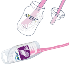 Dụng Cụ Cọ Rửa Bình Sữa Và Núm Ti Philips Avent Màu Hồng SCF145/07