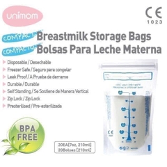 Hộp 60 - Túi trữ sữa Unimom Hàn Quốc 210ml không có BPA