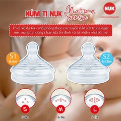 BÌNH SỮA NUK PREMIUM CHOICE CỔ RỘNG NHỰA PP/PA