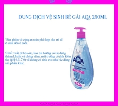 Dung dịch vệ sinh AQA Baby Nga dành cho bé gái , bé trái dạng gel 250ml (từ 0-8y)