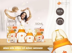 Bình sữa PPSU Wesser  60ml/140ml/250ml