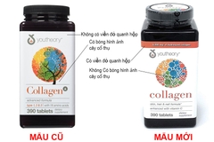 Viên uống đẹp da Collagen vitamin C chai 390 viên hãng Youtheory của Mỹ (mẫu mới)