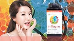 Viên uống đẹp da Collagen vitamin C chai 390 viên hãng Youtheory của Mỹ (mẫu mới)