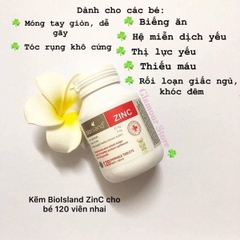 Viên Bổ sung Kẽm Úc cho bé của Úc Bio Island Zinc 120 Viên