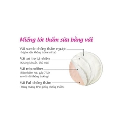 Miếng lót thấm sữa bằng vải giặt được Goodmama (8 miếng)