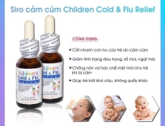 Siro Children Cold and Flu Mỹ 30ml - Giảm cảm lạnh hiệu quả Mỹ