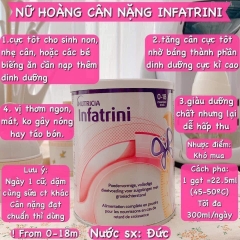 Sữa bột Infatrini Đức cao năng lượng giúp bé tăng cân từ 0-18 tháng 400g