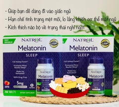 Viên ngậm giúp ngủ ngon Natrol Melatonin 5mg 250 Viên