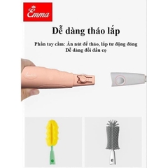 CỌ SILICONE RỬA BÌNH SỮA Emma - BỘ 4 CHI TIẾT