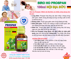 Siro Ho Prospan 100ml: Công Dụng, Liều Dùng, Giá Bán Và Review Chi Tiết 2025 – Siro Ho Prospan Đức Trị Ho Long Đờm Giảm Viêm Đường Hô Hấp An Toàn Cho Trẻ Em Người Lớn Không Cồn Không Đường Chính Hãng Giá Rẻ