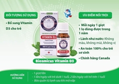 Vitamin D3 BioAmicus 400IU/giọt 10ml