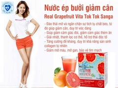 Nước Ép Bưởi Giảm Cân, Đẹp Da Sanga Real Grapefruit Vita [Hộp 30 gói]