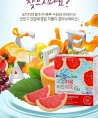 Nước Ép Bưởi Giảm Cân, Đẹp Da Sanga Real Grapefruit Vita [Hộp 30 gói]