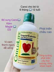 Vitamin ChildLife 473ml CANXI + MAGIE dạng sữa