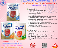 Sữa Aptamil AllerPro Syneo Số 2 900g – Giải Pháp Tốt Nhất Cho Bé Dị Ứng Đạm Sữa Bò 6-12 Tháng