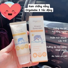 KEM CHỐNG NẮNG CHO BÉ ORGABEBE SPF 50+ PA+++