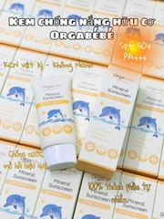 KEM CHỐNG NẮNG CHO BÉ ORGABEBE SPF 50+ PA+++