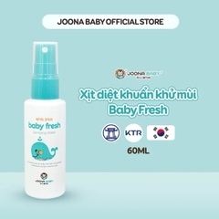 Xịt Khử Mùi Đa Năng Baby Fresh Cỡ Nhỏ 60ml Chai 2025 – Xịt Khử Mùi Phòng Quần Áo Đồ Chơi Bé Sơ Sinh An Toàn Hương Tươi Mát Không Hóa Chất Độc Hại Chính Hãng Giá Rẻ