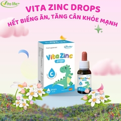 Kẽm Hữu Cơ Nhỏ Giọt Vita ZinC VitaLife 30ml – Bổ Sung Kẽm Cho Bé Ăn Ngon, Tăng Đề Kháng, Hỗ Trợ Phát Triển 2026 Chính Hãng Giá Rẻ