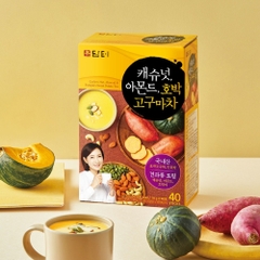 Bột ngũ cốc khoai lang, hạnh nhân, bí ngô Damtuh Hàn Quốc - Hộp 40 gói