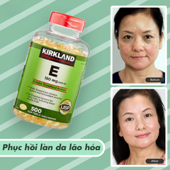 Viên Uống Đẹp Da Kirkland Signature Vitamin E 400IU (500 viên) Mỹ