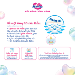 Bỉm Tã dán Merries size S 62+4 (cho bé 4 - 8kg)