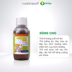 Siro Ăn Ngon 3 Tác Động FITOBIMBI APPETITO Giảm Biếng Ăn Cho Bé Chai 200ml Bé Từ 6 Tháng