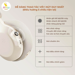 Máy hút sữa di động kèm chườm ấm cổ Moaz BéBé MB – 091